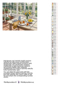 Thumbnail for Paint by numbers color chart - Breakfast in Sunroom Still - väriluettelo ja ohjeet
