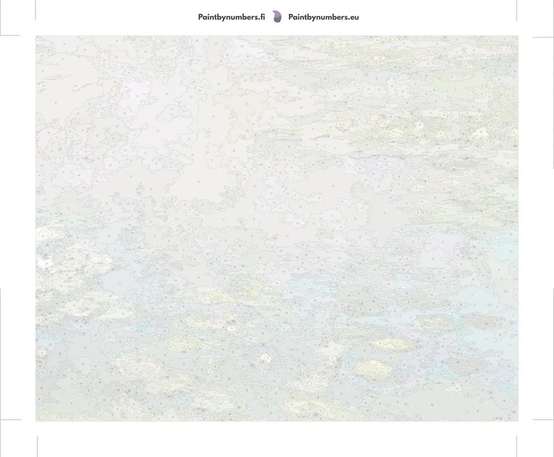 Paint by numbers canvas - Water Lilies