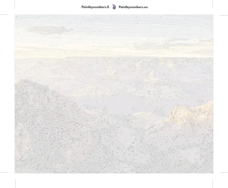 Maisema numeromaalaus pakkaus