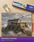 Thumbnail for Valmiin numeromaalauksen havainnekuva - Castle on Hill 50x40cm