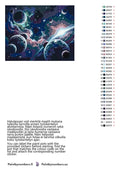 Thumbnail for Paint by numbers color chart - Planets and Nebulae - väriluettelo ja ohjeet