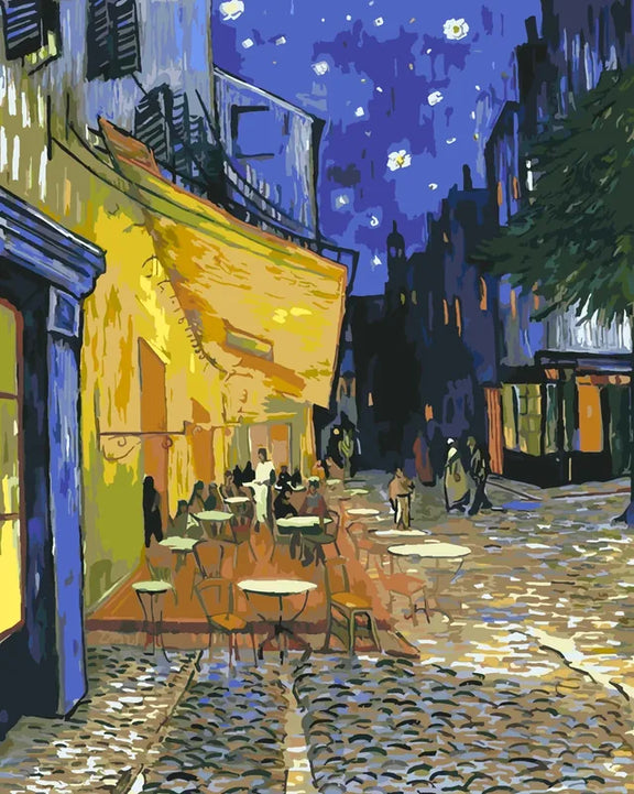 Cafe Terrace at Night numeromaalaus - Vincent van Gogh