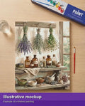 Thumbnail for Valmiin numeromaalauksen havainnekuva - Herbs and Apothecary Bottles 40x50cm