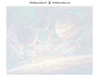 Thumbnail for Paint by numbers canvas - Planets and Stars Sky