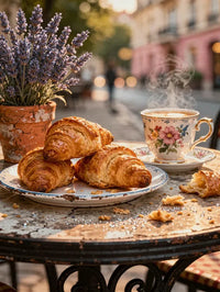 Thumbnail for Timanttimaalaus Croissants and Coffee