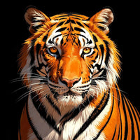 Thumbnail for Timanttimaalaus Staring Tiger