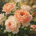 Thumbnail for Timanttimaalaus Peach and White Roses