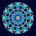 Thumbnail for Sininen ja turkoosi mandala-kuvio