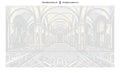 Thumbnail for Numeroitu kangas - Grand Hallway Arches 70x40cm