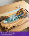 Thumbnail for Valmiin numeromaalauksen havainnekuva - Rocky Cove at Sunset 70x40cm