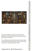 Thumbnail for Paint by numbers color chart - Multi-level Library Interior - väriluettelo ja ohjeet