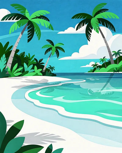 Timanttimaalaus White Sand