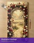Thumbnail for Valmiin numeromaalauksen havainnekuva - Rose Archway Path 40x80cm