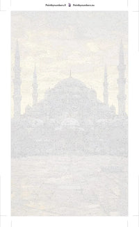 Thumbnail for Paint by numbers canvas - Istanbul Mosque at Sunset