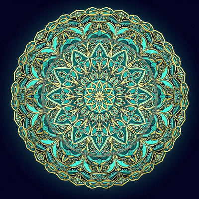Timanttimaalaus Turquoise Mandala