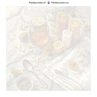 Thumbnail for Paint by numbers canvas - Honey Jar and Candles