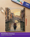 Thumbnail for Valmiin numeromaalauksen havainnekuva - Venetian Sunset Serenity 40x50cm