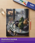 Thumbnail for Valmiin numeromaalauksen havainnekuva - Pears and Plums on Plate 40x50cm