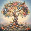Thumbnail for Timanttimaalaus Butterfly Tree