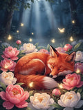 Thumbnail for Timanttimaalaus Fox in Blossoms