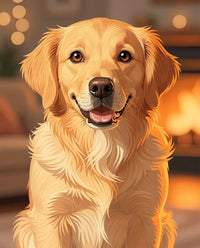 Thumbnail for Timanttimaalaus Golden Retriever