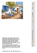 Thumbnail for Paint by numbers color chart - Courtyard with Lemon Tree - väriluettelo ja ohjeet