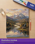 Thumbnail for Valmiin numeromaalauksen havainnekuva - Mountain Serenity 40x50cm