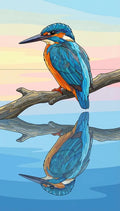 Thumbnail for Kuningaskalastaja timanttimaalaus