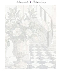 Thumbnail for Numeromaalauskangas – Magnolia Vase in Hallway