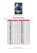 Thumbnail for Haunted Castle timanttimaalauksen värikartta – 42 DMC-väriä