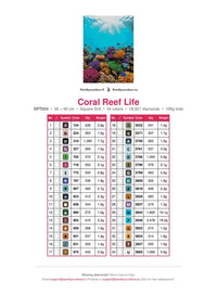 Thumbnail for Tropical Coral Reef timanttimaalauksen värikartta – 34 DMC-väriä