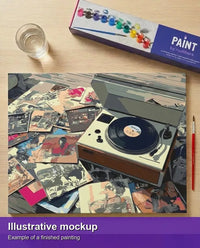 Thumbnail for Valmiin numeromaalauksen havainnekuva - Vinyl Records 50x40cm