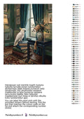 Thumbnail for Paint by numbers color chart - Cockatoo on Books - väriluettelo ja ohjeet