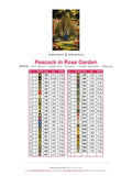 Thumbnail for Peacock in Rose Garden timanttimaalauksen värikartta – 45 DMC-väriä