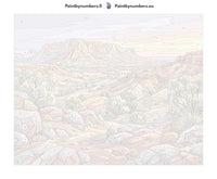 Thumbnail for Numeroitu kangas - Desert Canyon View 50x40cm