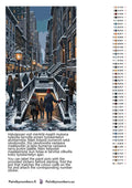 Thumbnail for Paint by numbers color chart - People Entering Subway Winter - väriluettelo ja ohjeet