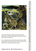 Thumbnail for Paint by numbers color chart - The Defense of the Sampo - väriluettelo ja ohjeet