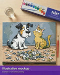 Thumbnail for Valmiin numeromaalauksen havainnekuva - Puzzled Companions 50x40cm
