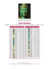 Thumbnail for Jade Buddha timanttimaalauksen värikartta – 41 DMC-väriä