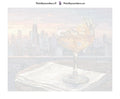 Thumbnail for Numeroitu kangas - Cocktail Glass at Sunset 50x40cm