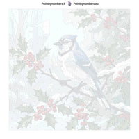 Thumbnail for Paint by numbers canvas - Blue Jay on Branch