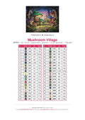 Thumbnail for Mushroom Village timanttimaalauksen värikartta – 38 DMC-väriä
