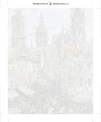 Thumbnail for Paint by numbers canvas - Rouen Cathedral Facade