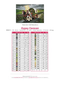 Thumbnail for Gypsy Caravan timanttimaalauksen värikartta – 41 DMC-väriä