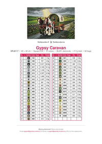 Thumbnail for Gypsy Caravan timanttimaalauksen värikartta – 41 DMC-väriä