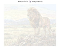 Thumbnail for Paint by numbers canvas - Lion on Rocky Hill