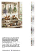 Thumbnail for Paint by numbers color chart - Herbs and Apothecary Bottles - väriluettelo ja ohjeet
