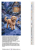 Thumbnail for Värikartta ja ohjeet - Doodle Dog in Snow 40x70cm