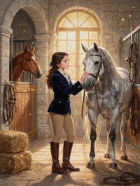 Thumbnail for Timanttimaalaus Girl with Horses