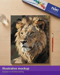 Thumbnail for Valmiin numeromaalauksen havainnekuva - Lion Portrait 40x50cm